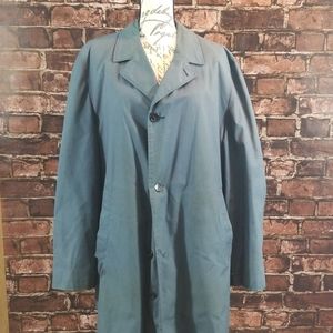 London Fog Maincoats 44L Blue/Teal Coat